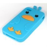 Case Pintinho Caixa de Silicone para Iphone 4 Azul