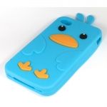 Case Pintinho Caixa de Silicone para Iphone 4 Azul