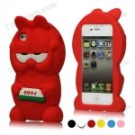 Case Garfield Caixa de Silicone para Iphone 4 VERMELHO