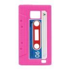 Case Cassete Caixa de Silicone para o Iphone 4 ROSA